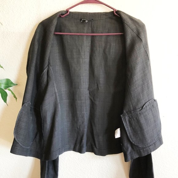 Eileen Fisher Charcoal Gray Blazer size M❤️SOLD - Picture 2 of 8